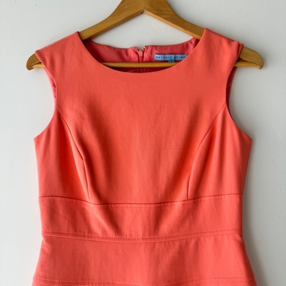 Antonio Melani - Sleeveless Sheath Dress in Coral - Picture 4 of 9